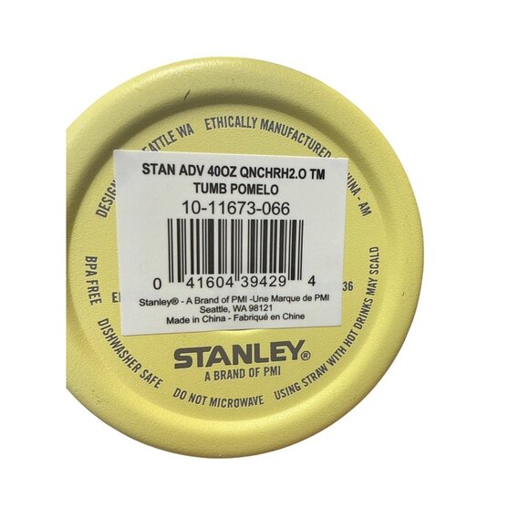 Stanley FlowState Quencher H2.0 Tumbler 40 Oz Yellow With Handle & Straw Durable - Picture 8 of 10